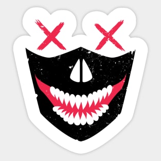 Skull Mask Logo Sticker